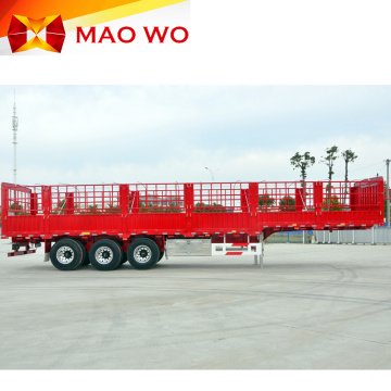 Tri-axles 60ton Animal Fence Cargo Semi Trailer